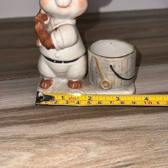 Vintage Luvkin Critters JASCO 1979 Bear Cub baseball Votive Figurine - Picture 8 of 8